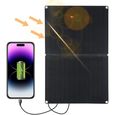 Chargeur solaire de cellule solaire de panneau de charge solaire de silicium monocristallin de 60W pour le bateau de voiture à la maison d'intérieur noir