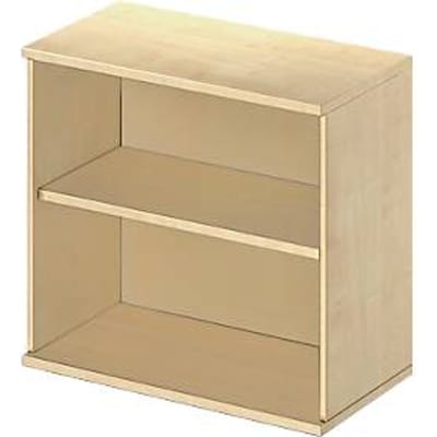 Schäfer Shop Select aanbouwrek LOGIN, 2 dossierhoogtes, B 800 x D 420 x H 726 mm, ahorn decor