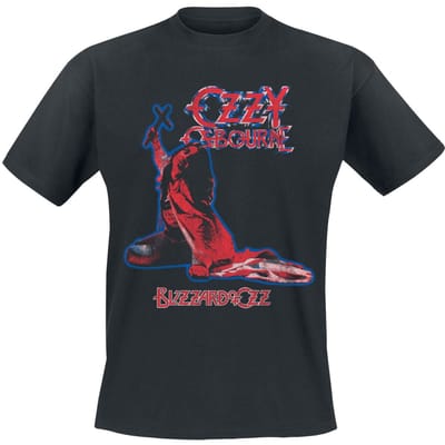 Ozzy Osbourne T-shirt - Blizzard Tribute - M tot 3XL - voor Mannen - zwart