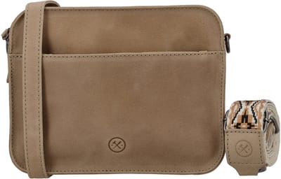 Hide & Stitches Next Navajo Schoudertas - Crossbody - Leer - Schouderband - Leren Dames Tas - Zand