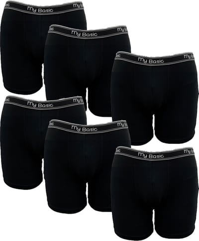 After Eden My Basic Mens boxer 6-pack Heren onderbroek - Zwart - Maat M