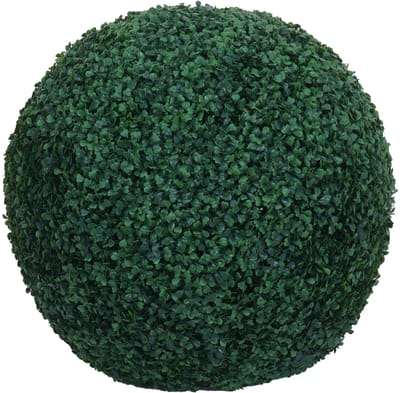 Kunststruik MCW-O96, buxusbol decoratieve plant buxusbol kunstplant Buxus, buiten, polyethyleen Ø 53 cm