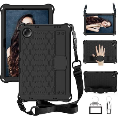 Étui Pour Samsung Galaxy Tab A9 Plus 11,0 pouces SM-X210 SM-X215 EVA Housse pour enfants Pour Samsung Tab A9+ SM-X216B X218 coque +Sangle A9 PLUS 11 X210 X215 noir