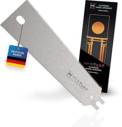 Hardtwerk Vervangzaagblad voor Japansäge Hanzo - Ryoba van SK4 koolstofstaal - 240mm vervangblad voor fijnzagen