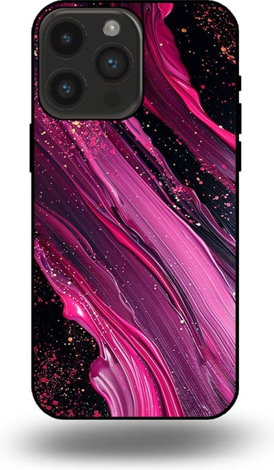 Smartphonica Telefoonhoesje geschikt voor iPhone 14 Pro Max met marmer opdruk - TPU backcover case marble design - Paars Roze geschikt voor iPhone 14 Pro Max