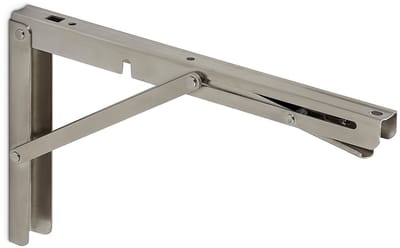 1 paar Opklapbare Muurbeugels echt roestvrij staal (300 x 176 mm) Plankbeugels belastbaar tot 150 kg van SOTECH