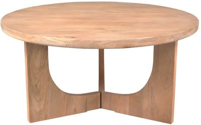StarFurn Salontafel Guus Naturel Mangohout 80cm