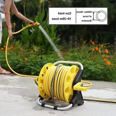 Draagbare Slanghaspel - Slangwagen Organizer - Tuin Water Geven - Mobiel en Stabiel - Tot 60m Slang - One Color
