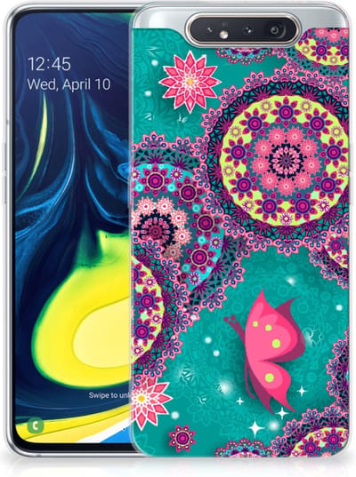 Samsung Galaxy A80 Hoesje maken Cirkels en Vlinders