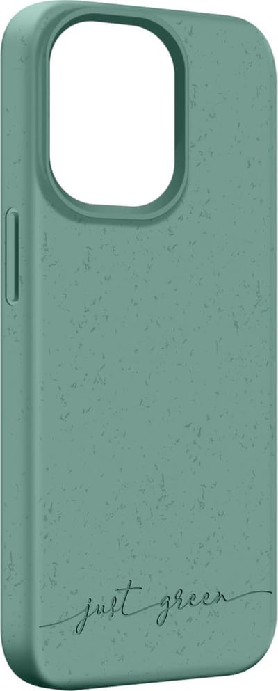 JUST GREEN, Hoesje Geschikt voor iPhone 14 Pro Natura Recylebaar, Groen