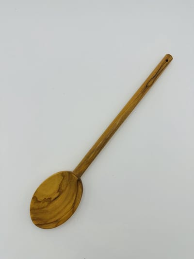 Olijfhouten Pollepel 30 cm – Duurzaam Koken | Luxe Houten Keukengerei | 100% Natuurlijk Olijfhout