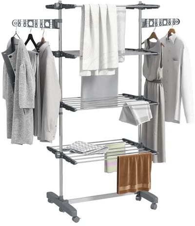 Uitschuifbaar Droogrek met 5 Niveaus – 172×142×55 cm