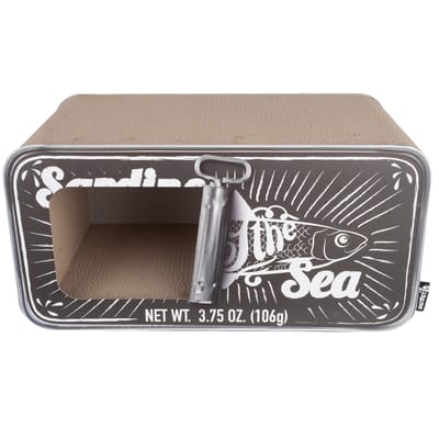 District 70 SARDINE - Design Krabmeubel van gerecycled karton - 60 x 30 x 30 cm - Zwart