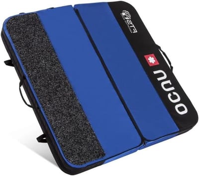 Klim Valbescherming - Crashpad Boulderen - Klimmen en Boulderen - Compacte Superlichte Pad - 100 x 94 cm - Donkerblauw
