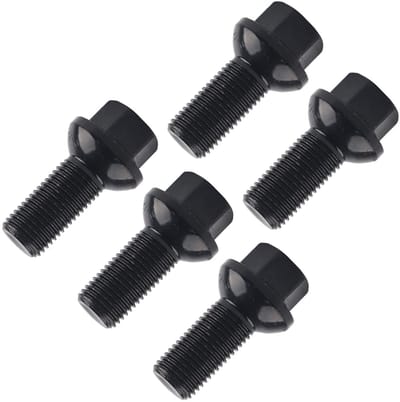 Dailygoods- Wielbouten M14x1,5 mm - 5 Stuks - Roestvrij Staal - Eenvoudige Installatie - Slijtvast - Corrosiebestendig - Perfecte Pasvorm - Wielmoeren