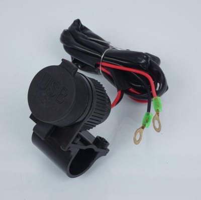 Prise double alimentation USB Sifam sur guidon diamètre 22mm pour moto Neuf