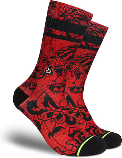 FLINCK Sportsokken - Crouching Tiger - Maat 45-48 - Unisex - Heren Sokken - Dames Sokken - Naadloze sokken - Crossfit Sokken - Hardloop Sokken - Fitness Sokken - Fietssokken - Vaderdag Cadeau