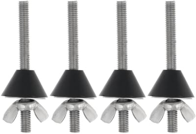 Dailygoods- Toiletbril Reparatieset 4 Sets - Scharnier Bevestiging - Roestvrij Staal - Rubber - M6x70mm - Corrosiebestendig - Wc-bril