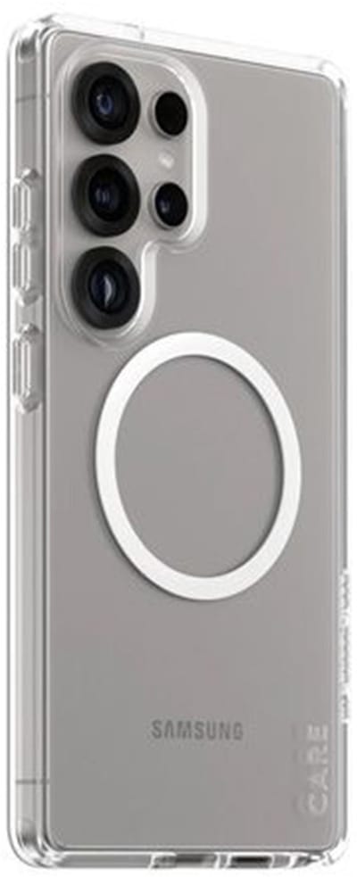 CARE by PanzerGlass Flagship Case Transparent Urban Combat w. White QI Compatible Samsung Galaxy S25 Ultra