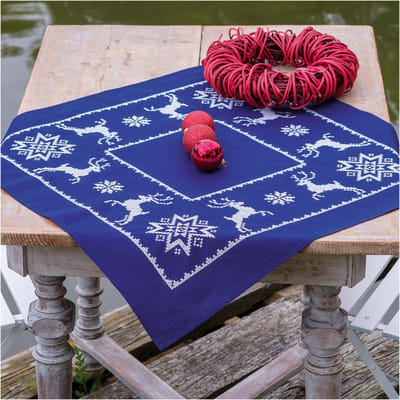 Vervaco - Tafelkleed kit - 72 x 72cm - Scandinavië - PN-0217590
