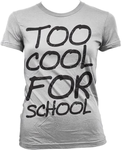 Hybris Too Cool For School Girly T-shirt voor dames, witite