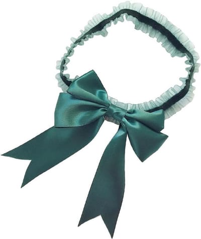 Rekbare Riemen - Bruids Kousenband - Bruiloft Accessoire - Kant en Bloemen - 40 cm Omtrek - Lichtpaars