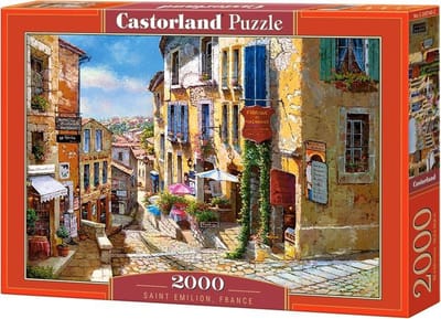 Castorland Saint Emilion France – Puzzel – 2.000 stukjes – Satijnen afwerking – Perfecte pasvorm – Europese kwaliteit
