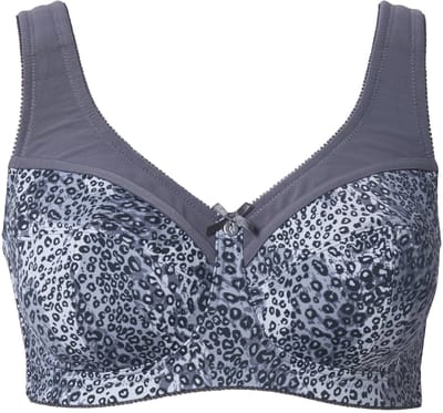 Ulla Popken - Dames - Steunbeha zonder beugels dier - Donkergrijs - Maat 125E