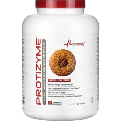 Protizyme, Professioneel Samengesteld Eiwit, Boter Pecannoot Koekjes, 1.820G (4lb)