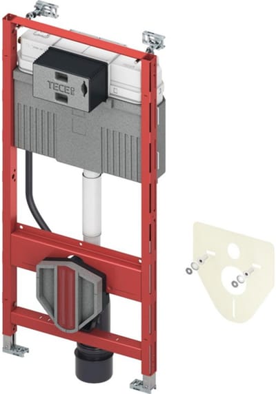 TeCe TeCeProfil inbouwreservoir - voor wand wc - 112cm - 15cm - wandbevestiging en geluidsisolatieset