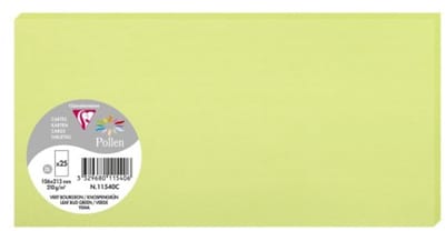 Clairefontaine knopgroen envelop met puntklep
