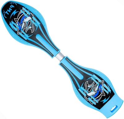 Caster Board - Waveboard Skateboard - Buiten Spelen - Verlichte Wielen - 74 cm Lengte - Blauw Roze