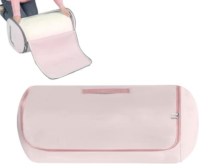 Zelfcompressie Opbergtas - Comprimeerbare Organizer - Ruimte Besparen - Rolcompressie Opslag - 50x24 cm - Roze