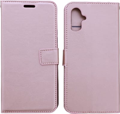Bookcase Geschikt voor: Samsung Galaxy A07 - Rosegoud- portemonnee hoesje - ZT Accessoires