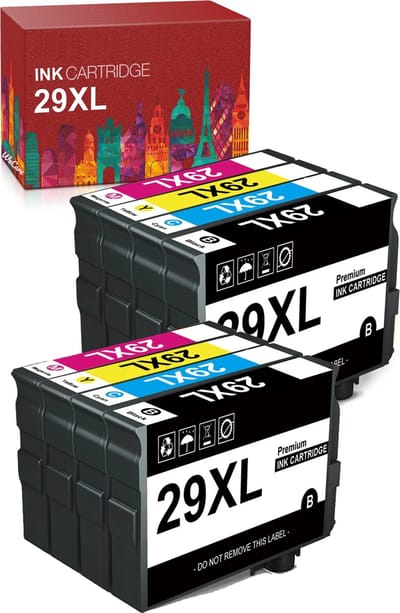 8-pack | Geschikt voor Epson 29 XL inktcartridges - T2991 / T2992 / T2993 / T2994 - XP-235 - XP-245 - XP-247 - XP-255 - XP-345 - XP-355 - XP-442 - XP-445 - XP-452 - XP-455