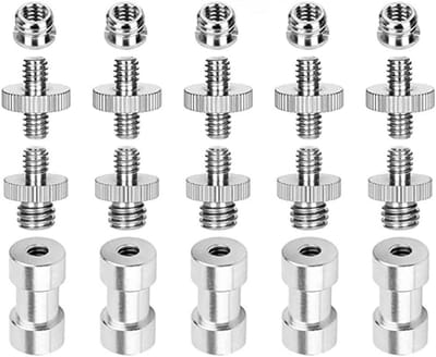Set van 20 Statief Schroefadapters: 1/4 naar 3/8 Inch Schroefdraad