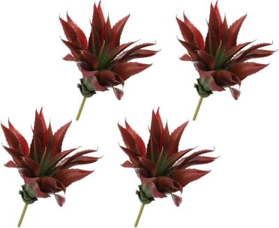 Set van 4 Kunstmatige Succulenten - Grote 10 Inch Aloe Planten voor Thuis, Bruiloft en Tuin Decoratie, Perfect voor Kantoor en Buitenruimte
