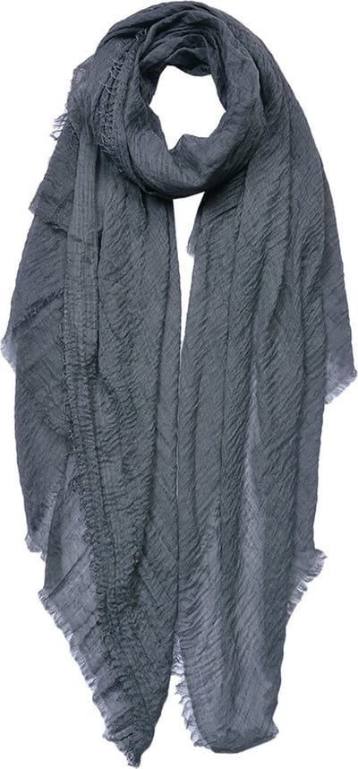 Juleeze Sjaal Dames Effen 90x180 cm Grijs Synthetisch