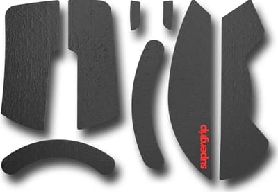 Supergrip Griptape Precut voor Razer Deathadder V3 Pro - Grip Tape Muisaccesoires - Zwart