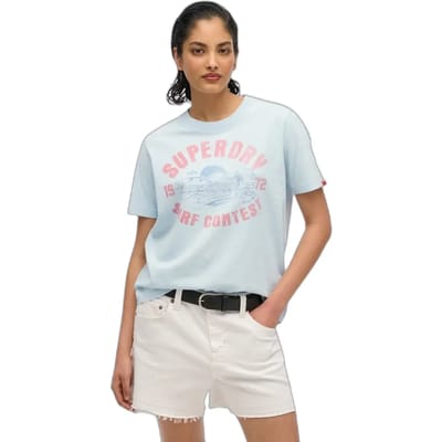 Superdry - Lo-Fi Outdoor Relaxed T-shirt - Dames - T-shirts