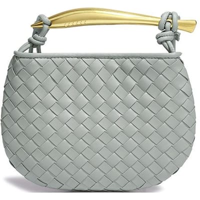 Sardine Serie Handgeweven Tassen, Modieuze en Casual Mini Handtassen, Trendy Enkelvoudige Schouder Crossbody Dames Tassen gray