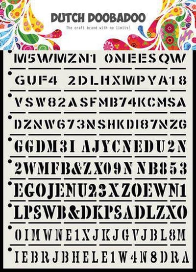Dutch Doobadoo Dutch Mask Art Tekst strips A5 470.715.160