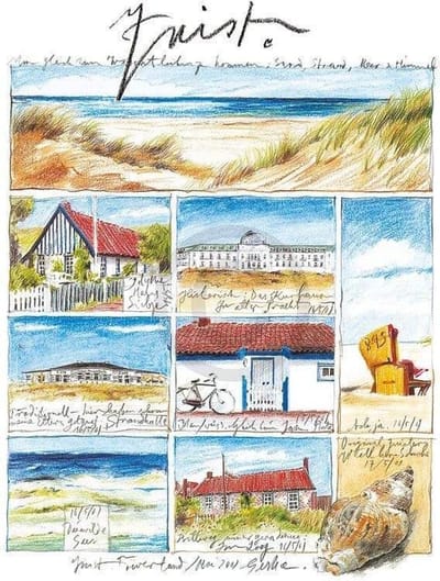 Kunstdruk Sabine Gerke - Juist 40x50cm