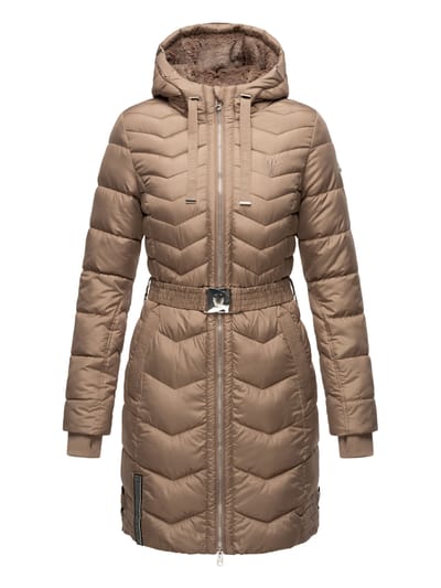 Navahoo Alpenveilchen dames winter gewatteerde jas – Warm, lang & stijlvol