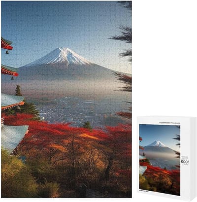 Houten Puzzel - Legpuzzel Landschap - Ontspanning en Creativiteit - Gladde Nauwkeurige Afwerking - 1000 Stukjes - Wit