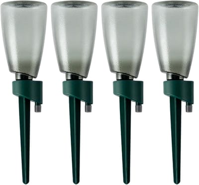 Automatische gieter - Zelf water geven - Planten verzorgen - Verstelbare druppelsnelheid - 4 stuks 500 ml - Groen