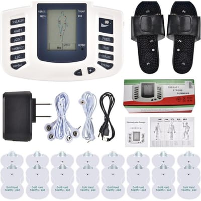 Volledig Lichaam Tens Spier Elektrostimulator EMS Acupunctuur Massage 16 pads Digitaal Meridiaan Apparaat Complete Set