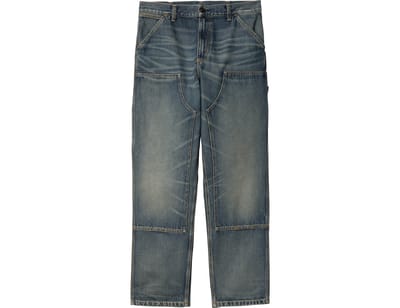 Carhartt Wip Double Knee Broek Blauw