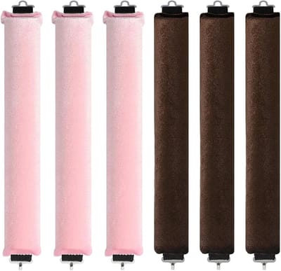 Zachte Haarrollers voor Krullen zonder Hitte, 6 Stuks, Ideaal voor Nachtelijke Krullen, Geschikt voor Alle Haartypes, Perfecte Krullen zonder Beschadiging