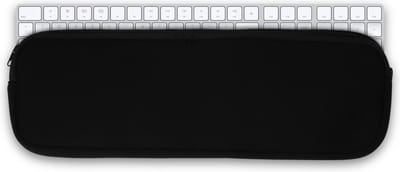 kwmobile toetsenbord hoes geschikt voor Apple Magic Keyboard met numeriek toetsenbord hoesje - Neopreen keyboard beschermhoes - Reis case met rits - Keyboards cover in zwart